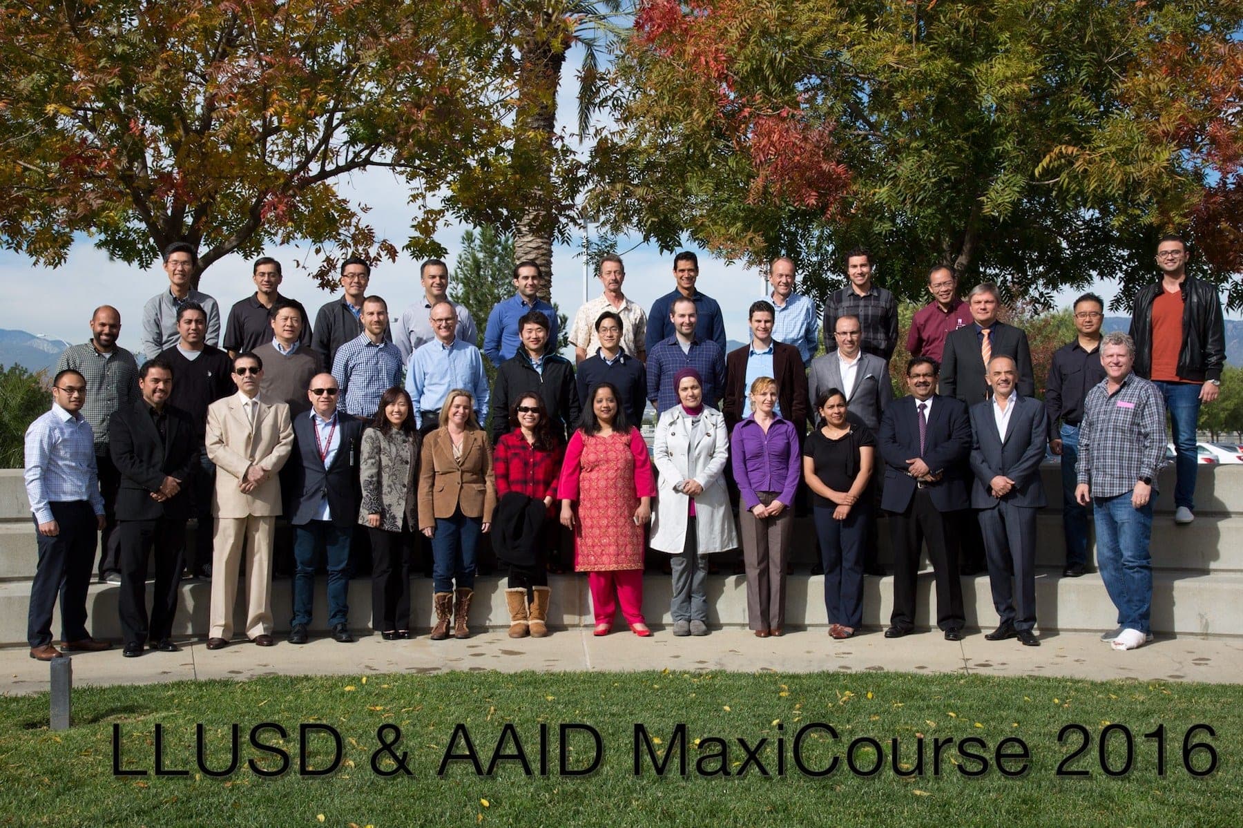 LLUSD & AAID MaxiCourse 2016 — Dr. Nguyen with implant-dentistry cohort, Loma Linda